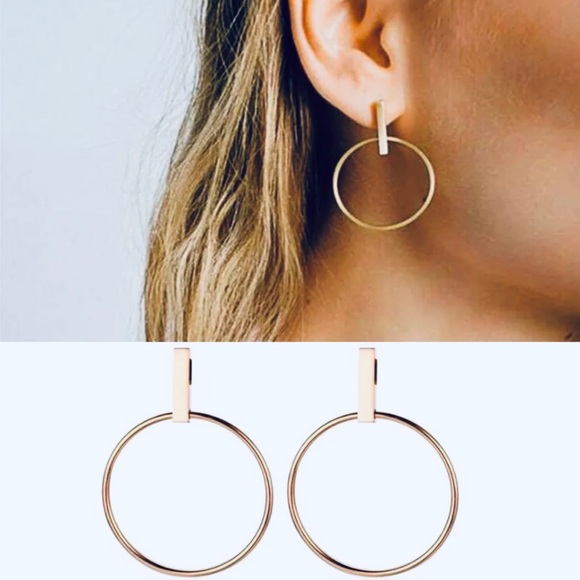 lovinglifedaily Jewelry - 2/3/4-$18/20/24 Antonia Hoop Drop Circle Earrings